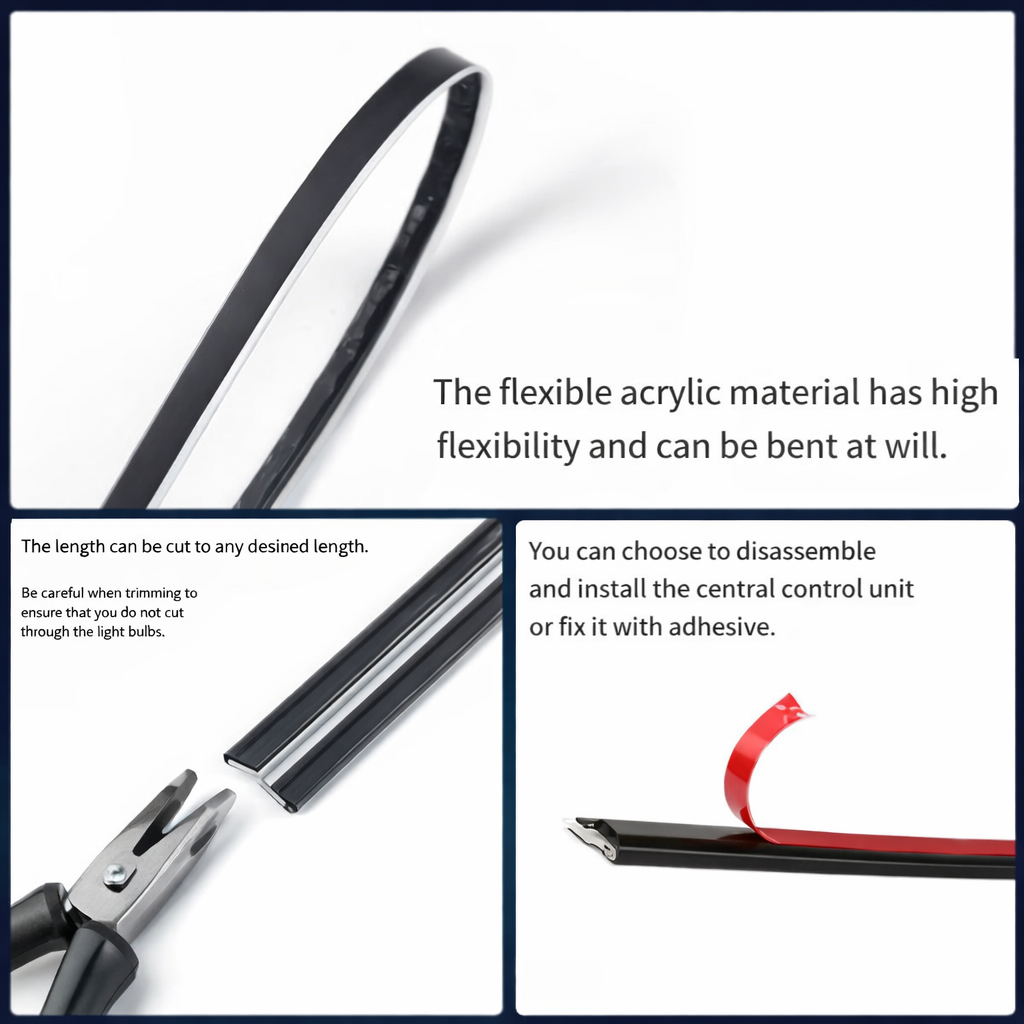 Transform Your Car Interior with App-Controlled RGB LED Lights — Easy Install, Music Sync, Luxury Night Vibes