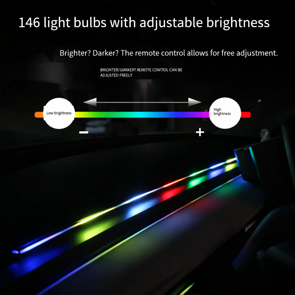 Transform Your Car Interior with App-Controlled RGB LED Lights — Easy Install, Music Sync, Luxury Night Vibes